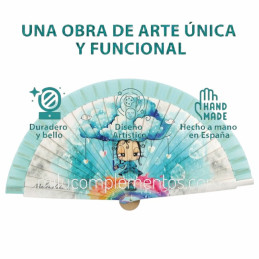 Abanico Malamalaka Agua Celeste divertidos y originales