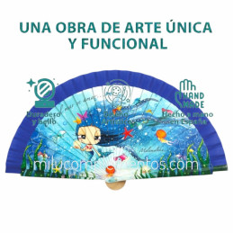 Abanico Malamalaka Mar Azul a buen precio