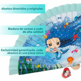 Abanico Malamalaka Mar Celeste cómodo y de calidad