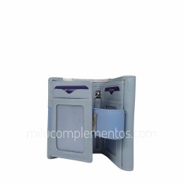 Cartera de piel napa trenzada Caramelo azul tienda online