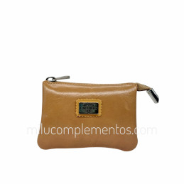 Monedero de Piel Caramelo Colección Athene Camel de calidad