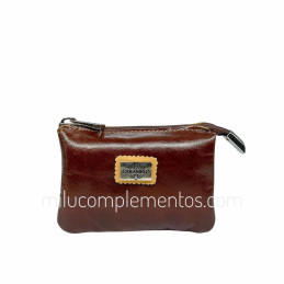 Monedero de Piel Caramelo Colección Athene Marrón primavera 2026