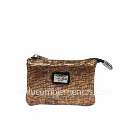 Monedero de Piel Brisa Caramelo Colección Cobre Relieve tienda online