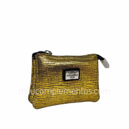 Monedero de Piel Brisa Caramelo Color Amarillo de calidad