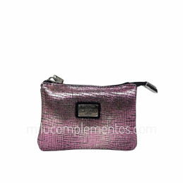 Monedero de Piel Brisa Caramelo Color Rosa 83427