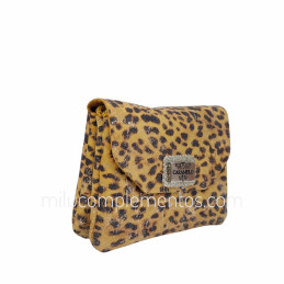 Monedero Piel Caramelo Gobar Ocre Solapa en tienda online