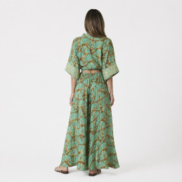 Falda Pantalón Tantrend Organic Print/Foil Dorado en tienda online