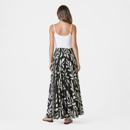 Falda Pantalón Tantrend  Ramas sobre Negro/Dorado primavera verano 2026