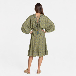 Vestido corto Tantrend color verde LINEA BOHO SOUL primavera verano 2025