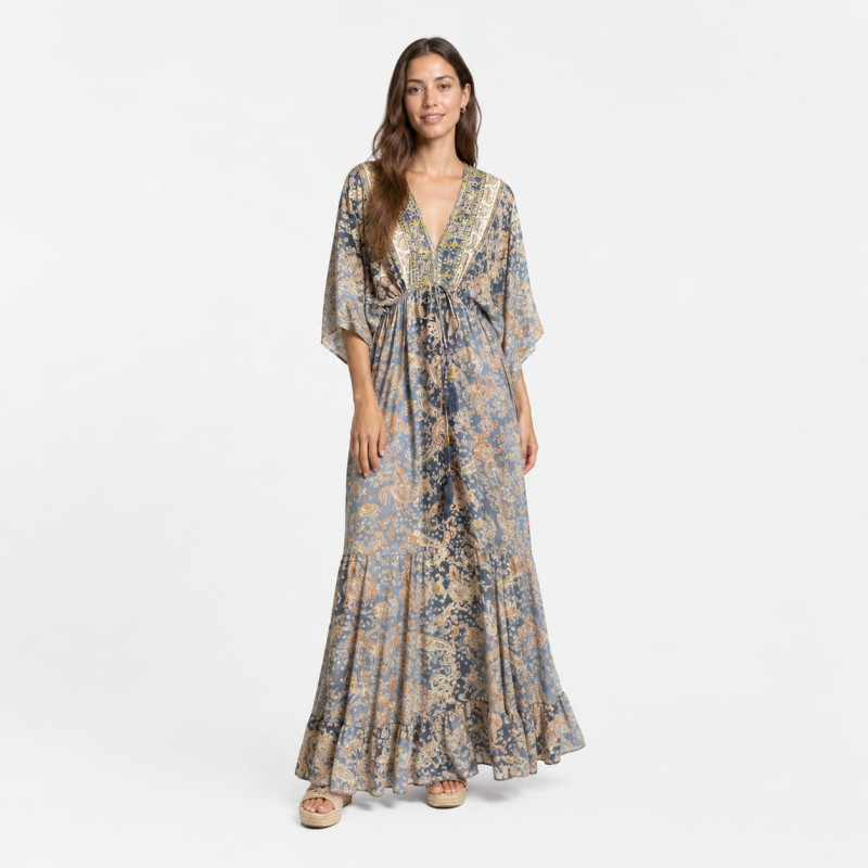 Vestido largo Tantrend multicolor LINEA BOHO SOUL online