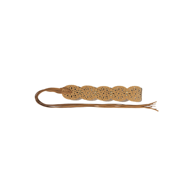 Cinturón Antelina Calado Tantrend Beige Boho chic detalle