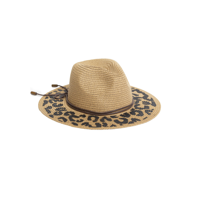 Sombrero Tantrend Beige Animal Print/Doble Cordón verano 2026