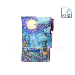 Cartera Belmonte Luna y Castillo Mágico Piel mediana de chica