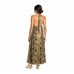 Vestido largo Tantrend negro/dorado LINEA BOHO SOUL online