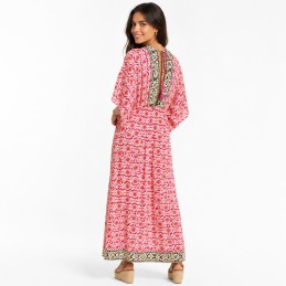 Vestido Tantrend etnico fucsia LÍNEA BOHO SOUL online