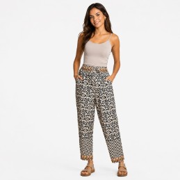 Pantalón tipo babucha Tantrend color negro LINEA BOHO SOUL online