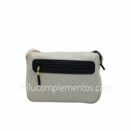 Bolso bandolera Ventis blanco rib nueva temporada
