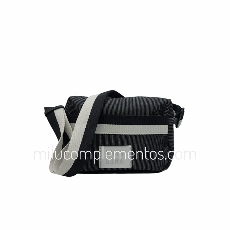 Bolso bandolera Ventis negro rib de chica