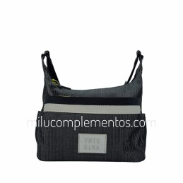Bolso bandolera Ventis negro rib primavera verano 2026