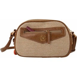 Bolso Bandolera Lois Jacqueline Camel-Rafia de mujer