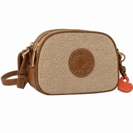 Bolso Bandolera Lois Jacqueline Camel-Rafia verano 2026