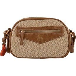 Bolso Bandolera Lois Jacqueline Camel-Rafia reversible