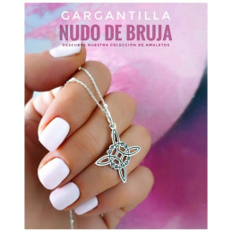 Gargantilla amuleto nudo de...