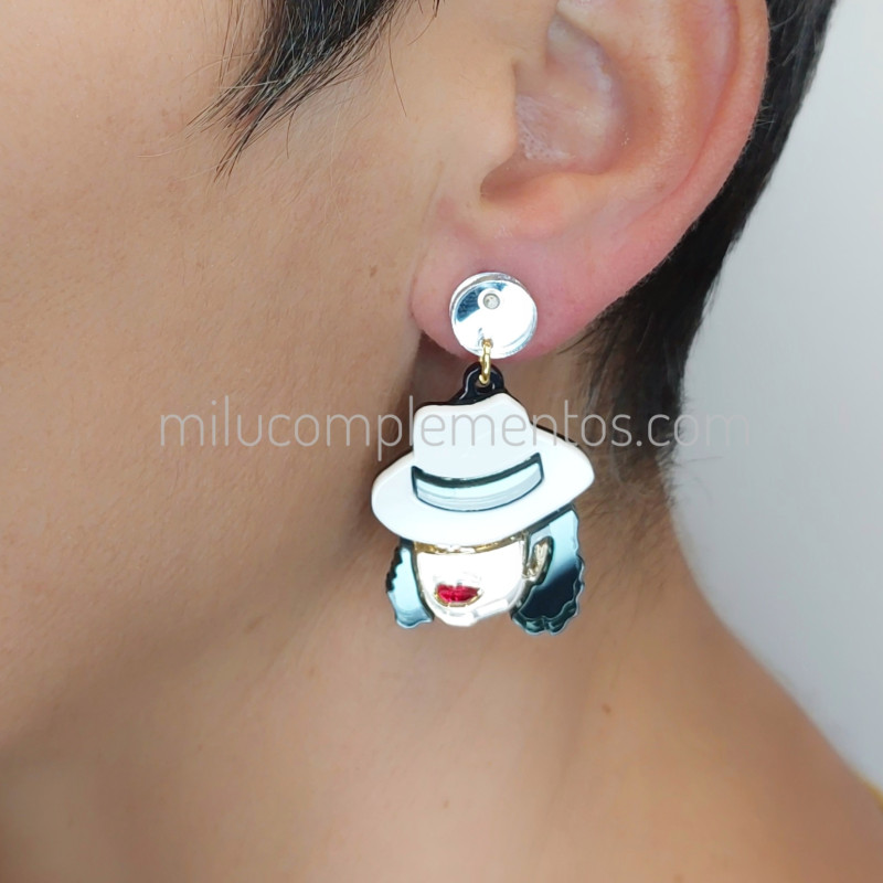 Pendientes de Metacrilato Transparente Halloween - Manos Inkietas