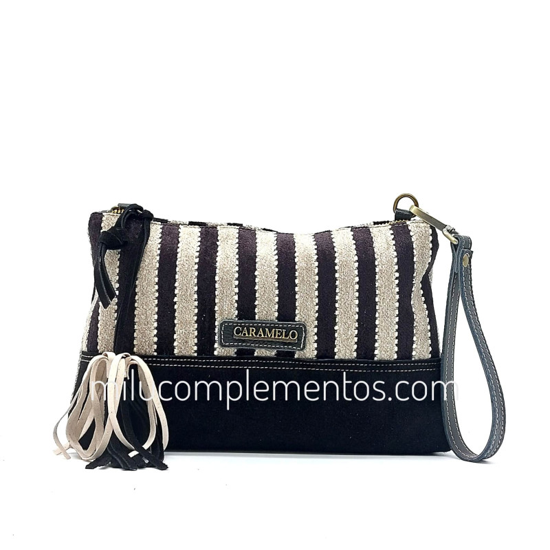 Bolso Caramelo color negro otoño invierno 2024 2025