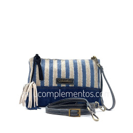 Bolso Caramelo color azul otoño invierno 2024 2025