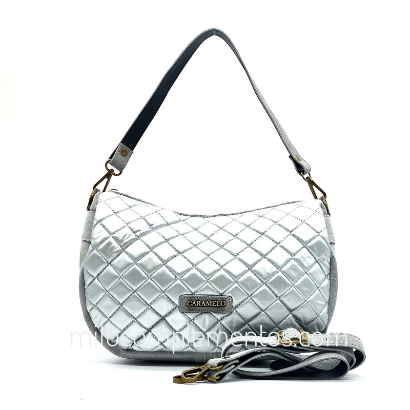 Bolso Caramelo color plata otoño invierno 2024 2025