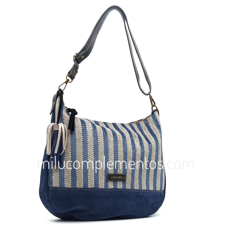 Bolso Caramelo color azul nueva temporada 2024 2025