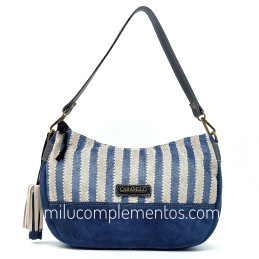 Bolso Caramelo color azul nueva colección 2024 2025