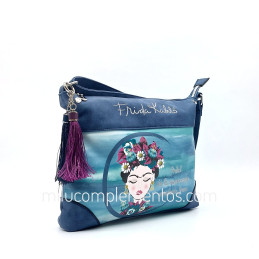 Bolso Frida Kahlo color azul otoño invierno 2024 2025