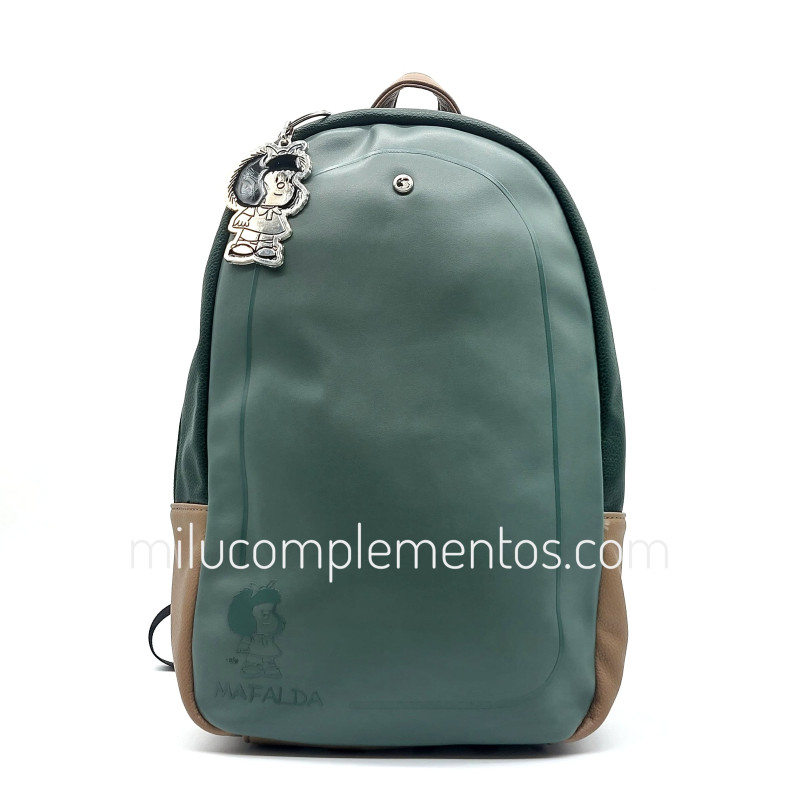 Mochila Mafalda color verde otoño invierno 2024 2025