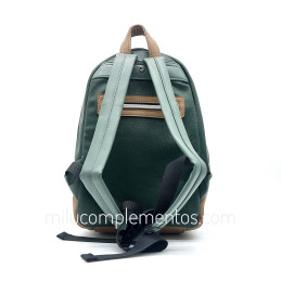 Mochila Mafalda color verde nueva colección 2024 2025