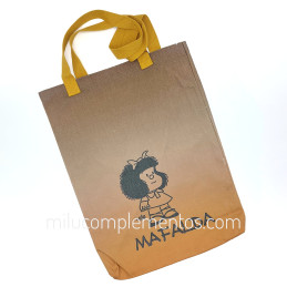 Bolsa Mafalda color naranja-marron otoño invierno 2024 2025