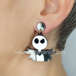 Pendientes metacrilato Jack efecto espejo