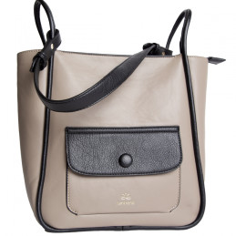 Bolso Tantrend color taupe y negro otoño invierno 2024 2025