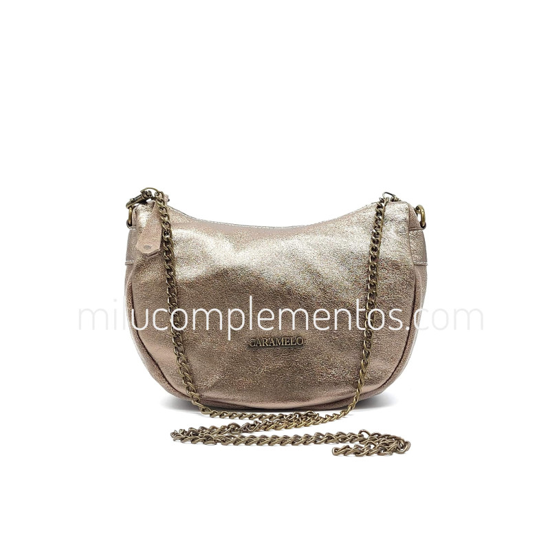 Bolso Caramelo color platino nueva colección 2024 2025