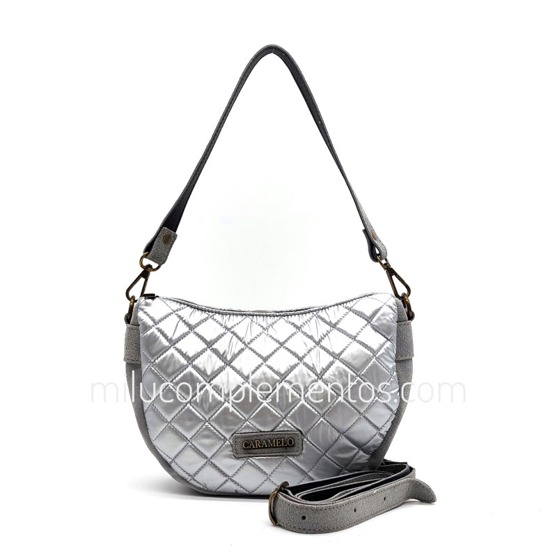 Bolso Caramelo color plata otoño invierno 2024 2025