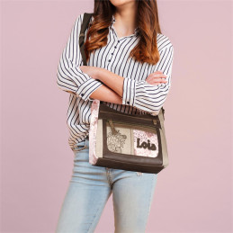 Bolso Lois color taupe tamaño real 2024 2025