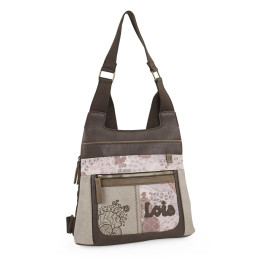 Bolso mochila de seguidad Lois color taupe-marron otoño invierno 2024 2025