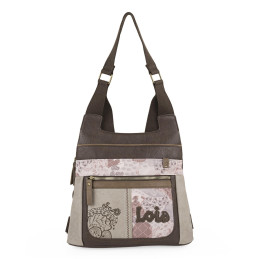 Bolso mochila de seguidad Lois color taupe-marron nueva temporada 2024 2025