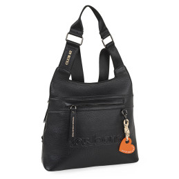 Bolso mochila Lois color negro otoño invierno 2024 2025