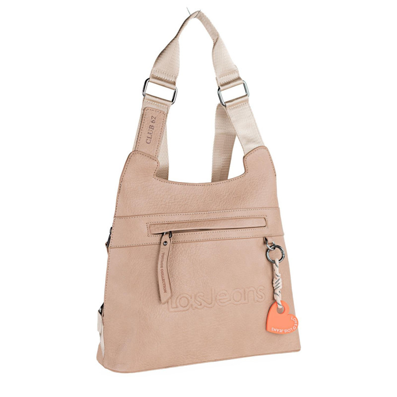 Bolso mochila Lois color beige otoño invierno 2024 2025