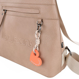 Bolso mochila Lois color beige nueva temporada 2024 2025