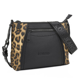 Bolso Lois color negro-leopardo otoño invierno 2024 2025