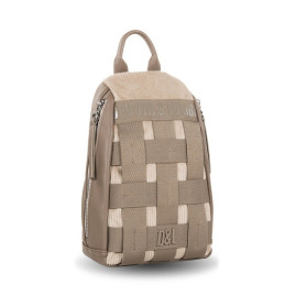 Mochila antirrobo Devota & Lomba color taupe otoño invierno 2024 2025