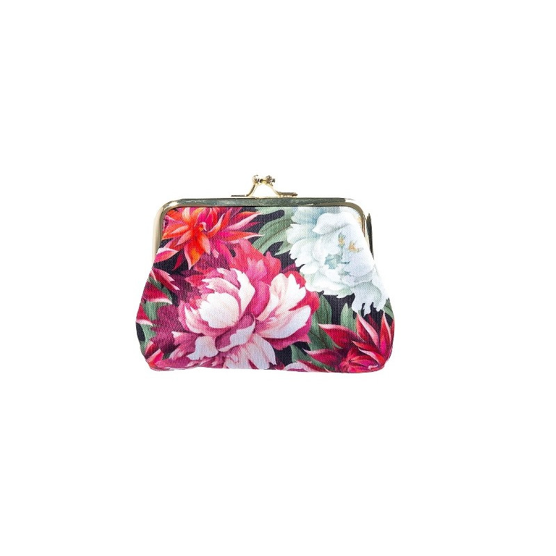 Monedero de boquilla multiusos Artebene rosas multicolor